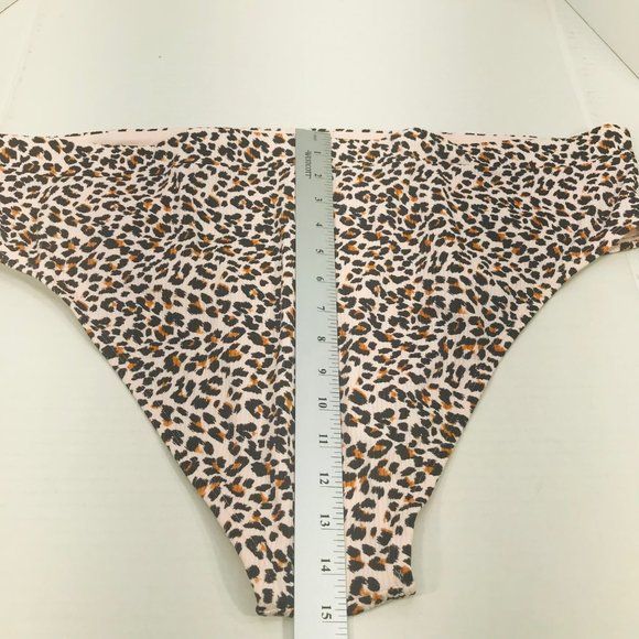 Xhilaration Women's Sz 20W/22W High Leg High Waist Swim Bottom Animal Print New - Picture 9 of 9